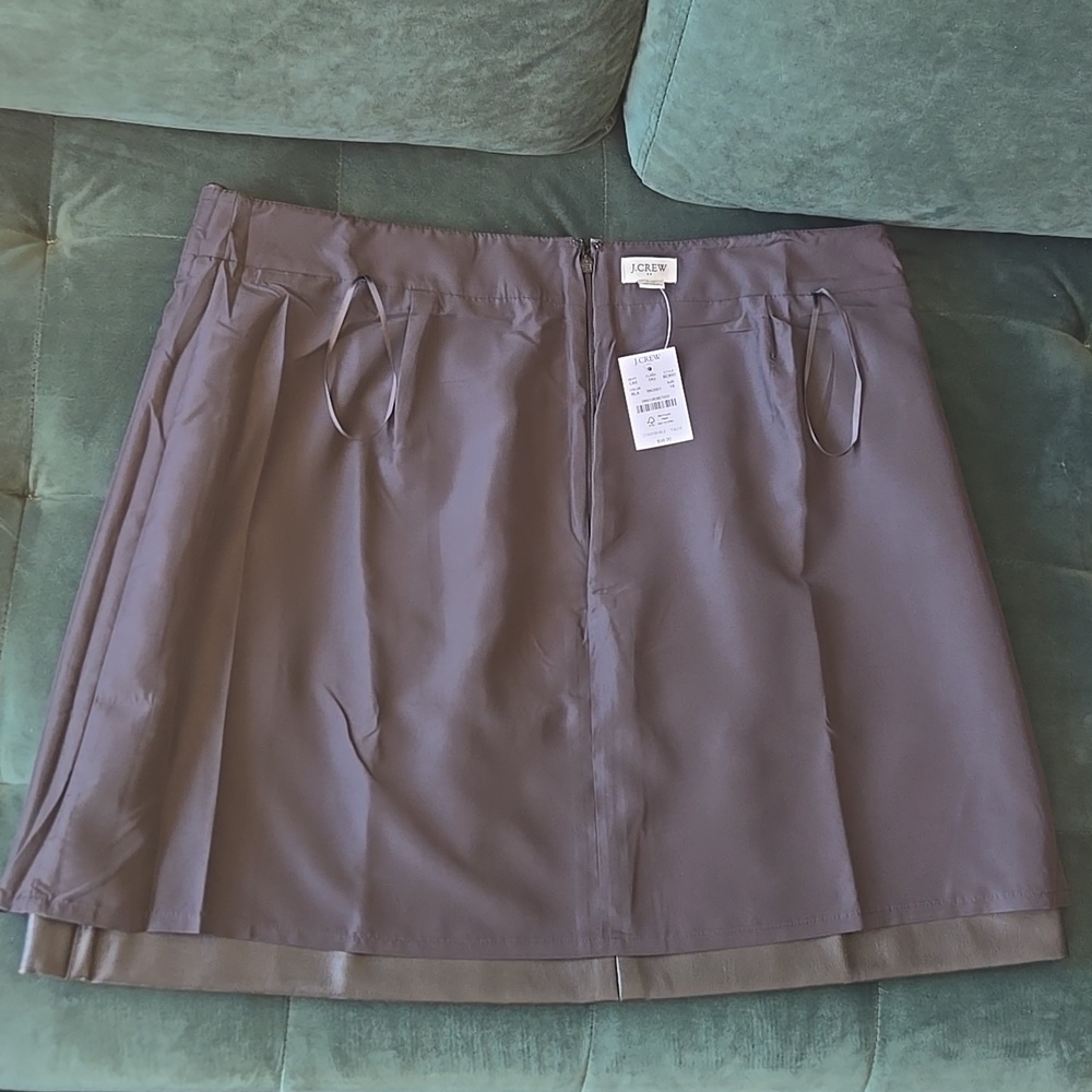 J.Crew Factory Faux Leather A-Line Mini Skirt Black NWT 16 - Picture 15 of 16